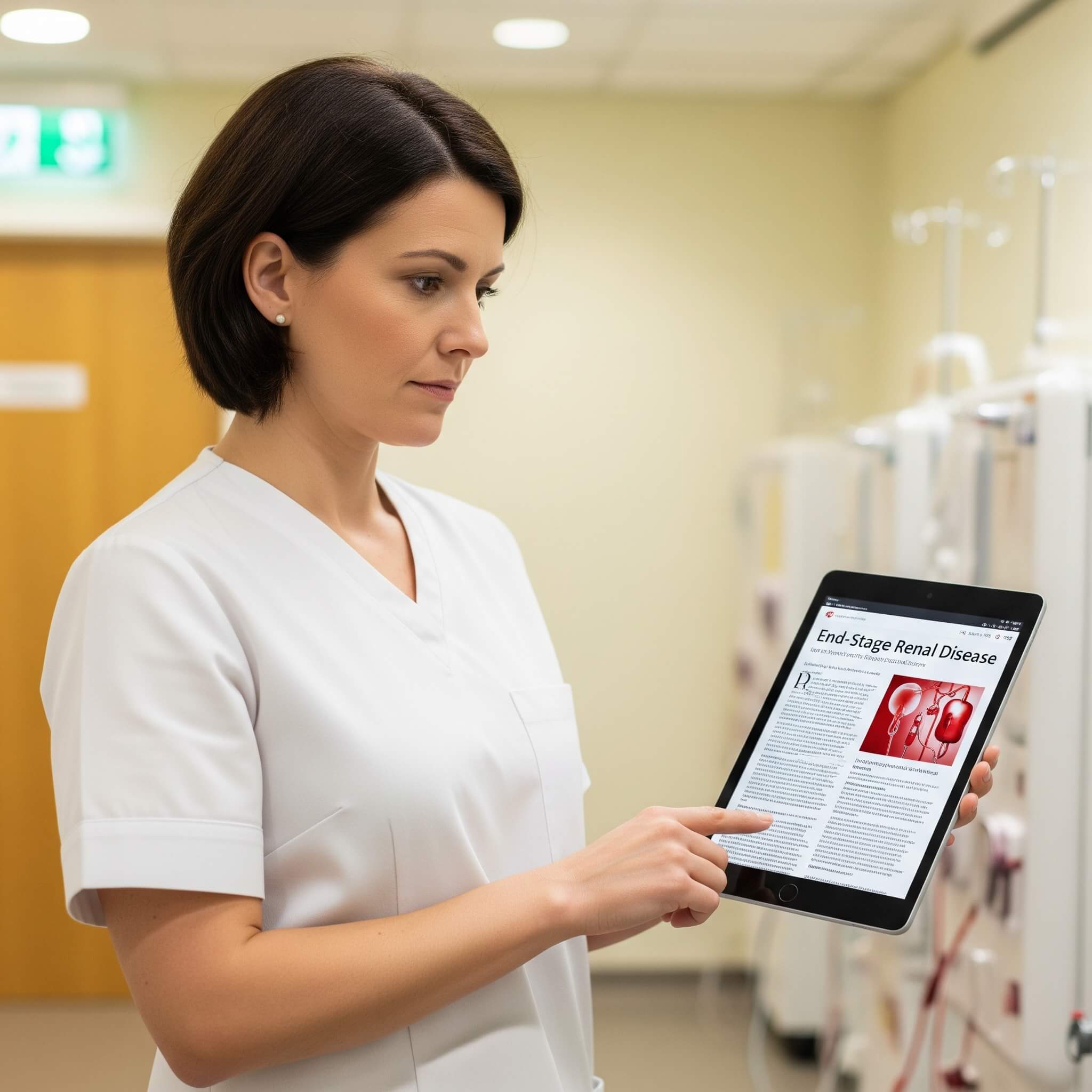 Nurse with tablet Nurse with tablet